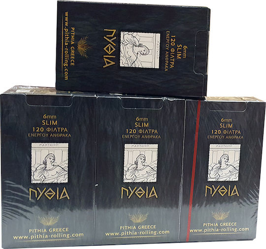 Πυθία Slim Ενεργού Άνθρακα 120 Φιλτράκια 6τμχ