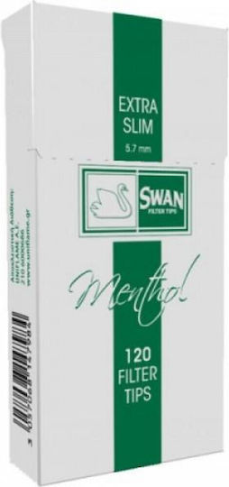 Swan Menthol Extra Slim Μέντα 120 Φιλτράκια 20τμχ