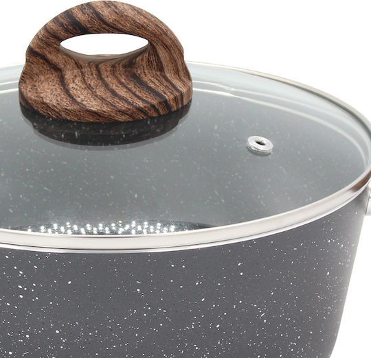 TnS Marble Deep Pot made of Aluminum 22cm
