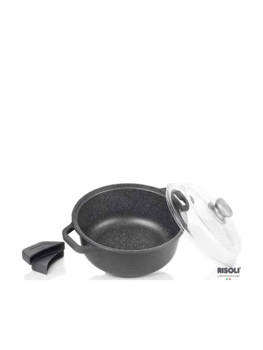 Risoli Granito Deep Pot made of Cast Aluminum 24cm