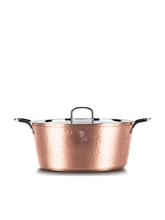Berlinger Haus Hammered Copper Collection Deep Stockpot Cast Aluminum 8.1L / 32cm