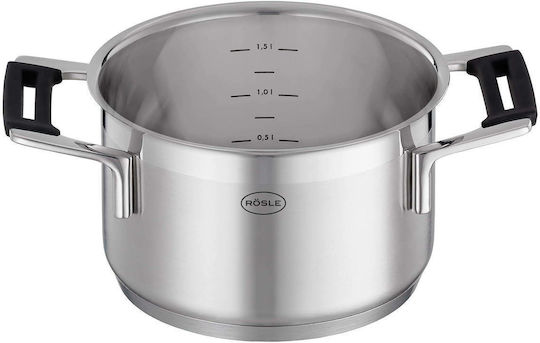 Rosle Silence Pro Βαθιά Ανοξείδωτη Κατσαρόλα 1.9lt / 16cm