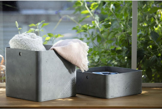 Curver Beton Пластмаса Кутия за съхранение Сив 12.5x12.5x28см 1бр