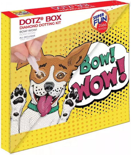 Diamond Dotz Mosaik Hund Diamond Painting Kit mit Rahmen 28x28cm Bogen! Wow!