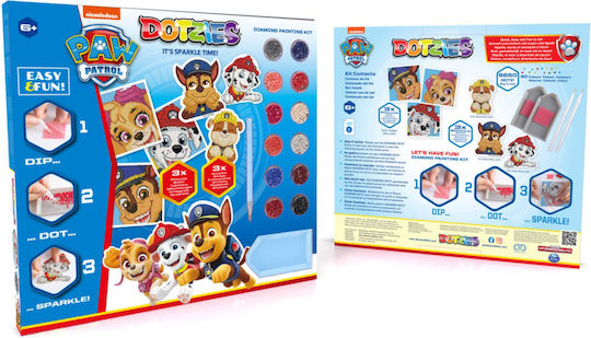 Diamond Dotz Let's Play Paw Patrol Segeltuch Diamond Painting Kit DTZ10008