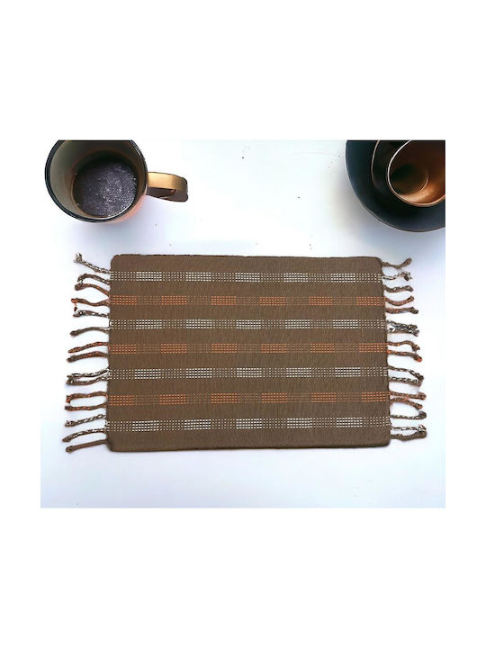 Linea Home Inter Placemat Fabric Brown 48x33cm 1pcs