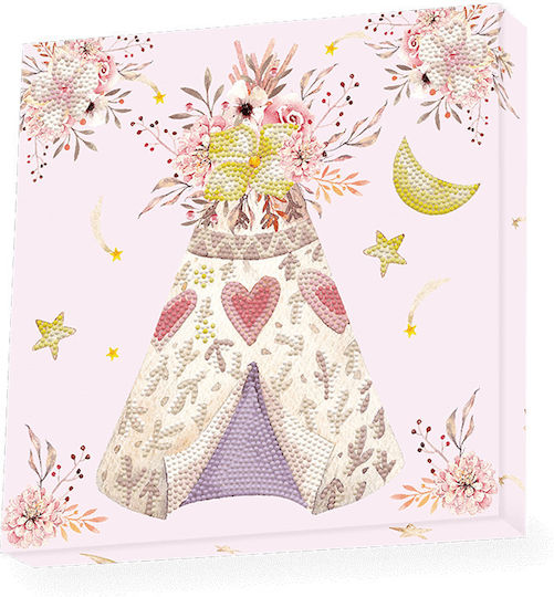 Diamond Dotz Diamond Painting Kit with Frame Dreamy Tee Pee DBX.046