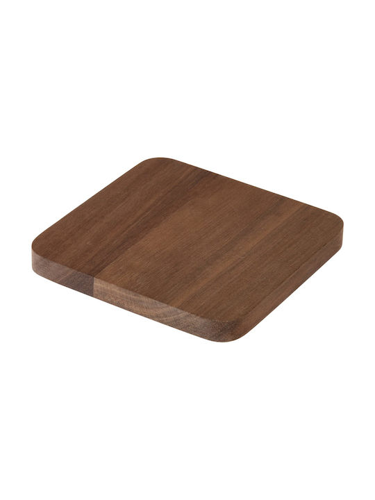Zaros Σουβέρ Ξύλινο Καφέ 10x10cm 4τμχ Zaros Σουβέρ Ξύλινο Καφέ 10x10cm 4τμχ