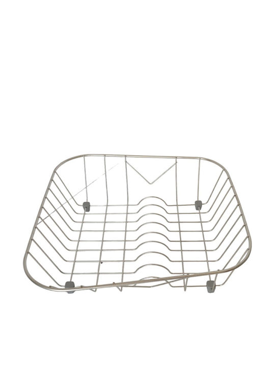 Sanitec Νο 7 Στραγγιστήρι Γούρνας Inox Ασημί 39x32cm