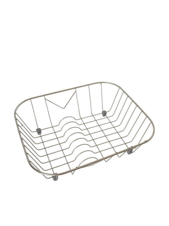 Sanitec Νο10 Στραγγιστήρι Γούρνας Inox Ασημί 40x32cm