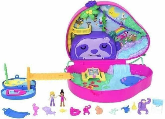 Mattel Θήκη Τσαντάκι Sloth Polly Pocket Βραδύποδας για 4+ Ετών (Διάφορα Σχέδια)