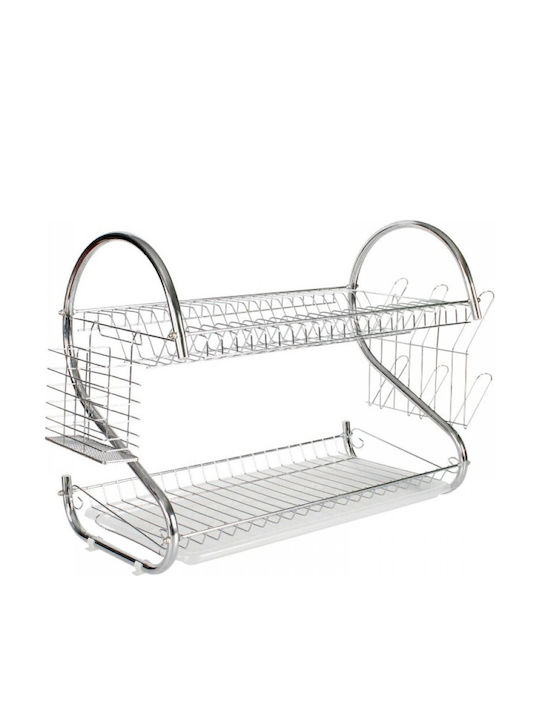 Geschirrabtropfer & Abtropfgitter Inox Silber 60x51x27cm