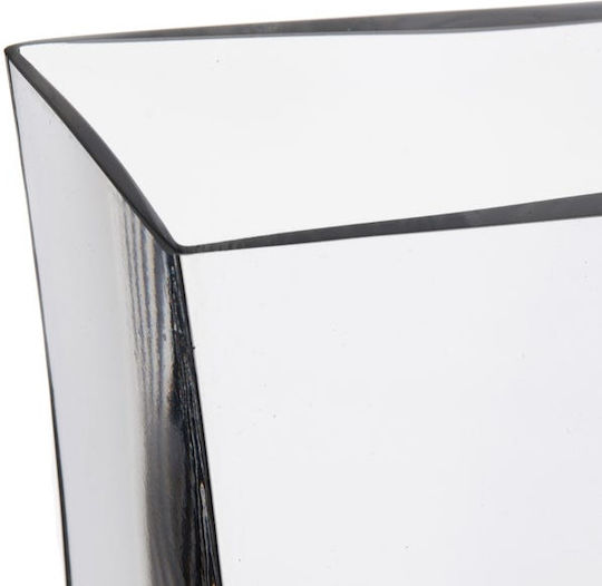Transparent Glass Vase 14x6x20cm