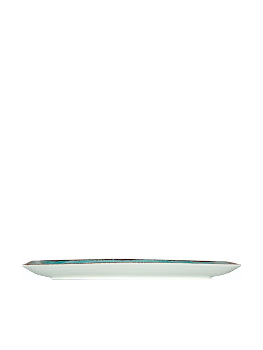 GTSA Rectangulars Porcelain Serving Platter Blue 27x16cm
