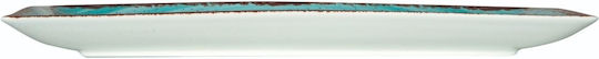 GTSA Rectangulars Porcelain Serving Platter Blue 27x16cm