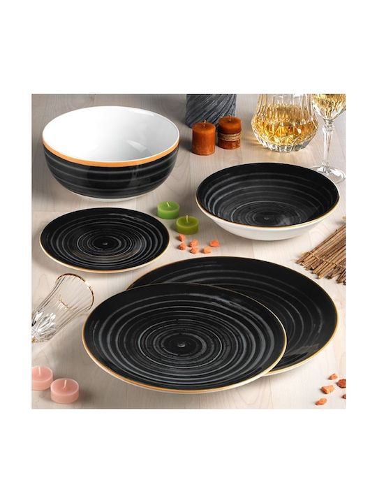 Dot Platou de Servire Dreptunghiular din Porțelan Gri 24x16buc 1buc Dot Platou de Servire Dreptunghiular din Porțelan Gri 24x16buc 1buc