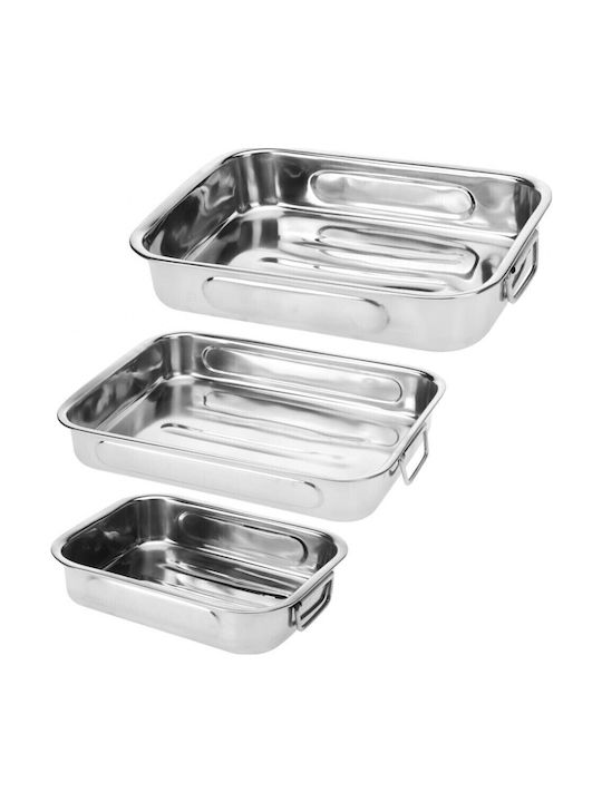 Excellent Houseware Backform Aus Rostfreiem Stahl 34.5x25cm 3 Stück