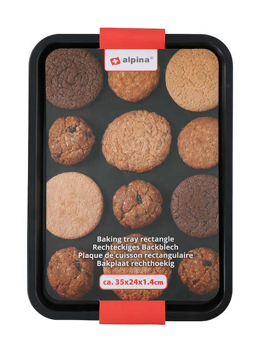 Alpina Appliances Alpina Backform aus Aluminium mit Antihaftbeschichtung 24x35cm