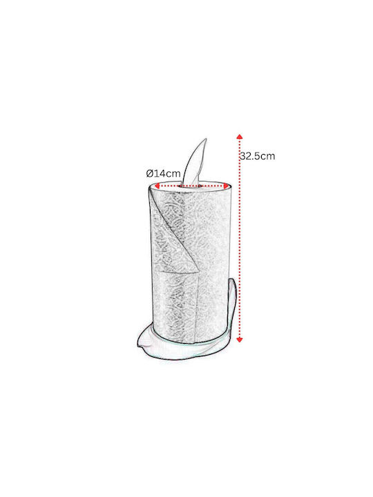 Bama Plastic Paper Towel Holder Red 14x14x18cm 10522
