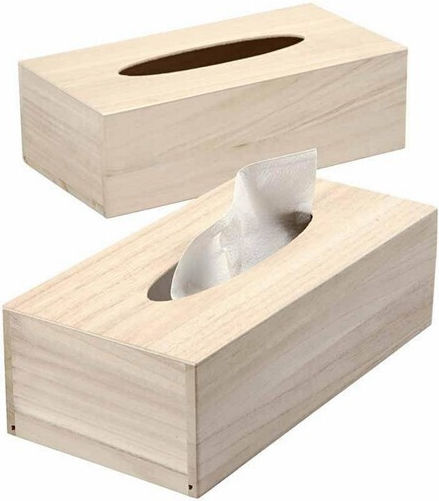 Tpster Suport pentru șervețele Lemn Bej 23.5x13x10cm 11779