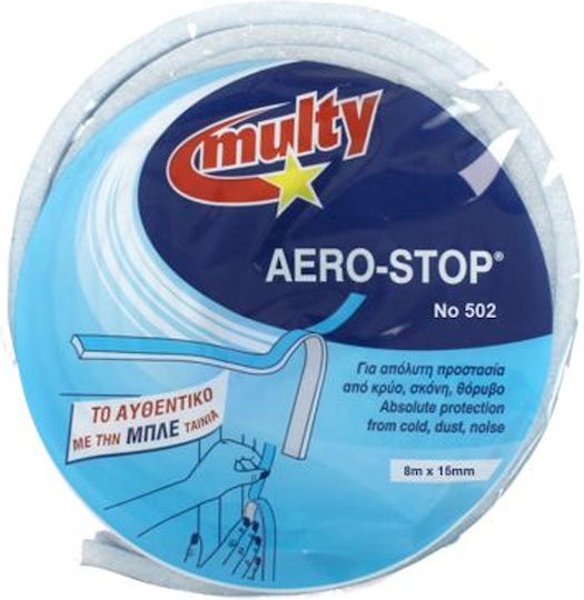 Multy Νo502 Foam Self-Adhesive Tape Draft Stopper Door in Blue Color 8mx20cm