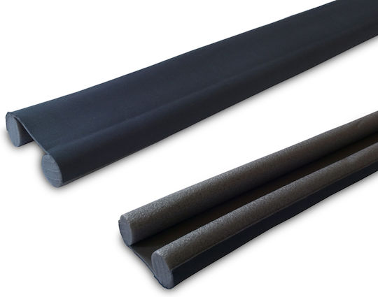 Home & Camp Schaumstoff Doppelter Zugluftstopper Tür / Fenster in Gray Farbe 0.95mx6cm
