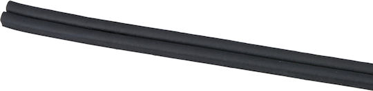 Weather Strip D-shape Black 3m 2pcs Kinzo 8711252498874