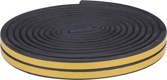 Weather Strip D-shape Black 3m 2pcs Kinzo 8711252498874
