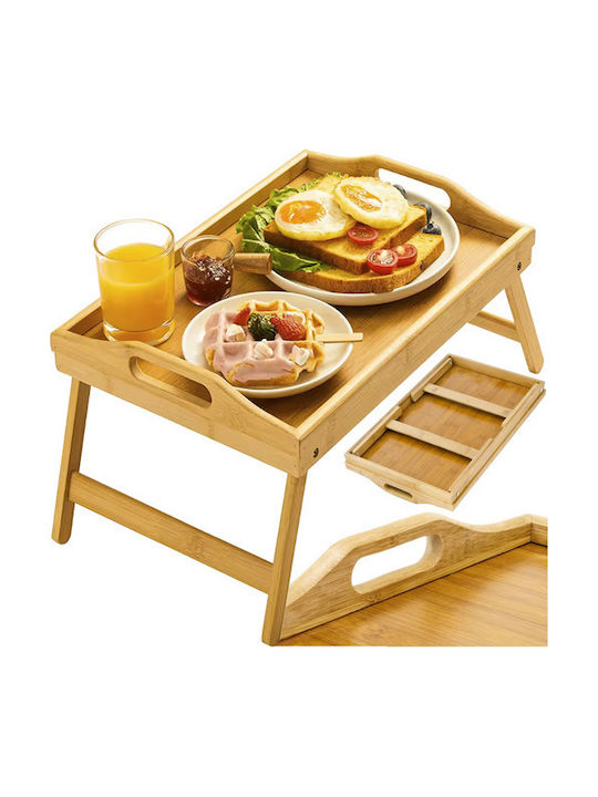 Wooden Rectangular Serving Tray in Brown Color 73x31x21cm ΑΤ0025052 1pcs