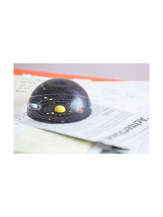 Kikkerland Planetarium Press Papier for Office Decoration from Glass 8x8cm in Black color