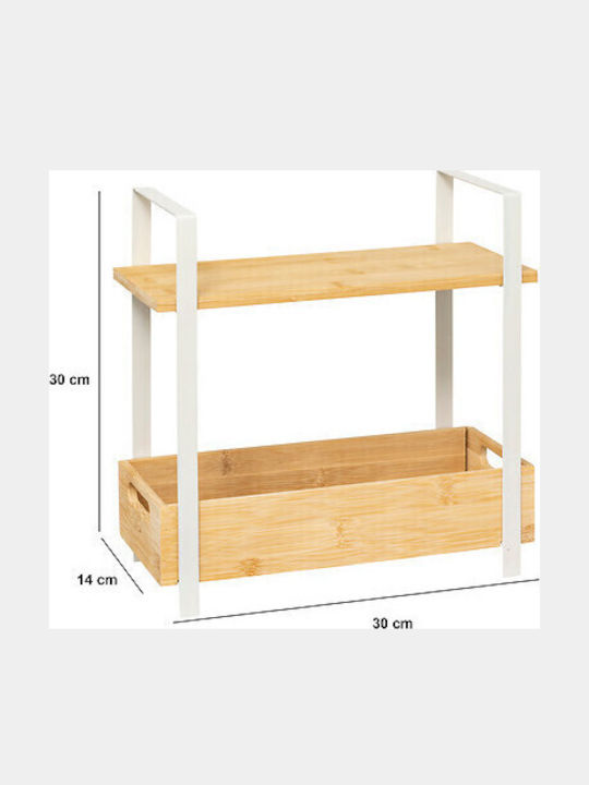 5Five Επιτραπέζια Βάση Argy Ξύλινη 30x14x30εκ. Μαύρη