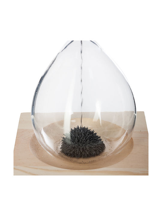 Click Office Hourglass Decoration from Glass 6x6x15cm in Beige color