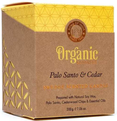 Αρωματικό Κερί Σόγιας Organic Palo Santo & Κέδρος 550g