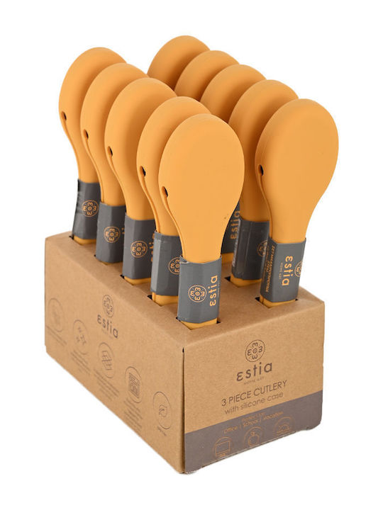 Estia Set de Tacâmuri Inoxidabil Argintiu 3buc