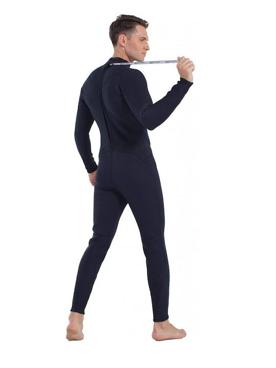 XDive Ravani Jumpsuit Wetsuit Double Lined with Zip Black 3mm