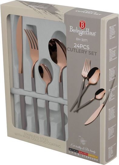 Berlinger Haus Slim Set de Tacâmuri Inoxidabil Maro 24buc