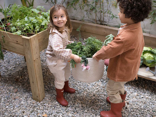 Lorena Canals Veggies Кошница за съхранение Текстил Бежов 30x30x23см 1бр