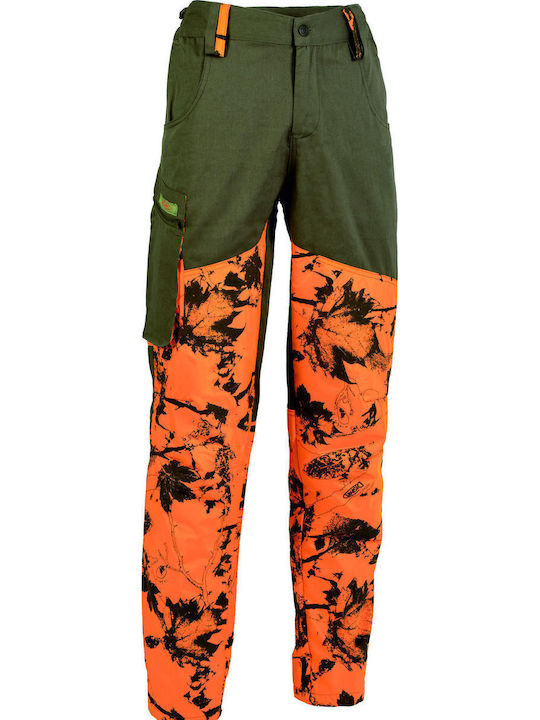 Dispan Pantaloni de Vânătoare Pantaloni de vânătoare Impermeabil Varianta portocalie Camo Verde Portocaliu