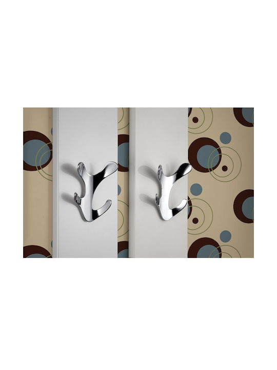 Wall Hanger Finetto Art 9025 117x78mm Metal Chrome 243-9025z##chr