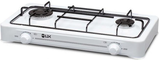 LDK Countertop Burner Flüssiggas Double Weiß