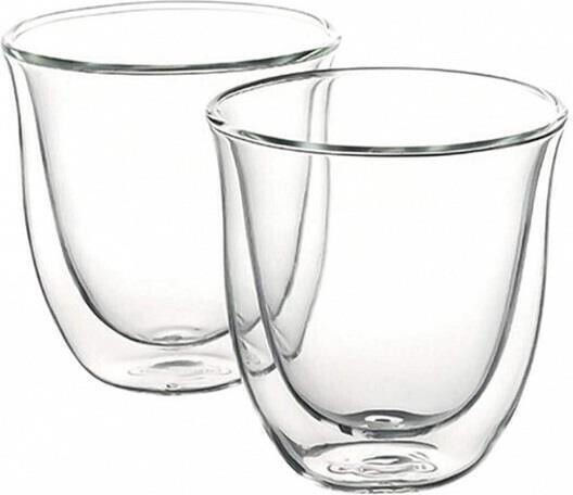 De'Longhi Σετ Φλιτζάνια Espresso Γυάλινα Διάφανα 60ml 2τμχ