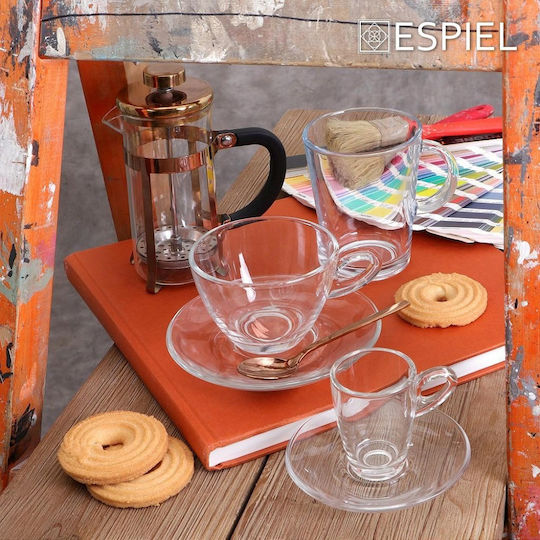 Espiel Mocca Φλιτζάνι Espresso Γυάλινο Διάφανο 75ml