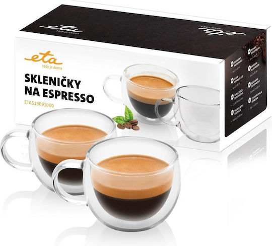 ETA Σετ Φλιτζάνια Espresso 2τμχ