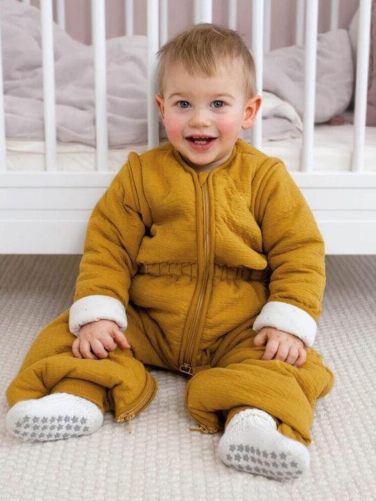 Bemini Winter Sleeping Bag with Feet Magic Bag 3 Tog Yellow with Detachable Sleeves