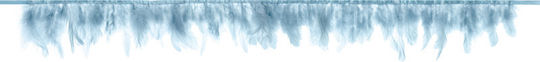 PartyDeco Feather Garland for Party in Light Blue Colour 100cm