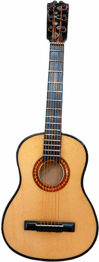 Miniatură Decorativă Chitară Clasică Corzi 20cm Suport Husă