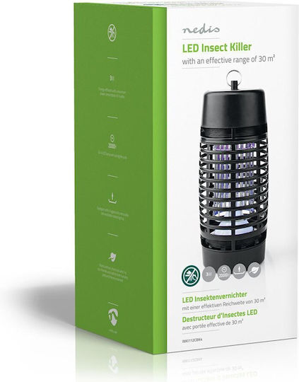 Nedis Ηλεκτρική Εντομοπαγίδα Led 3W 30m² INKI112CBK4