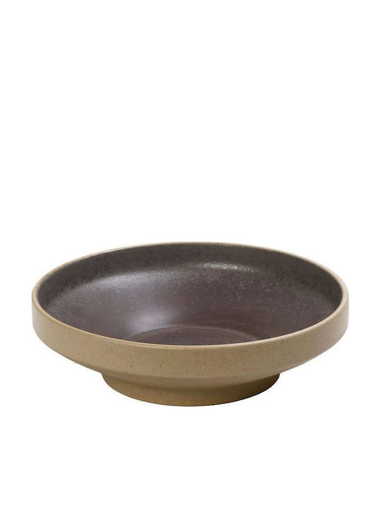 Espiel Pebble Salatschüssel Keramik Braun 15x15x7cm 1Stück