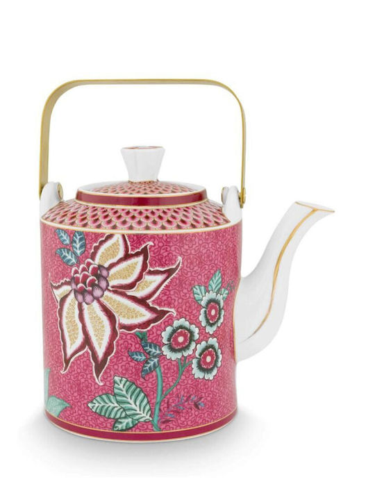 PiP Studio Flower Festival Τσαγιέρα Ροζ 1000ml