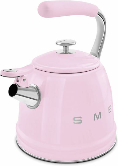 Smeg Чайник Неръждаем Розов 2300мл